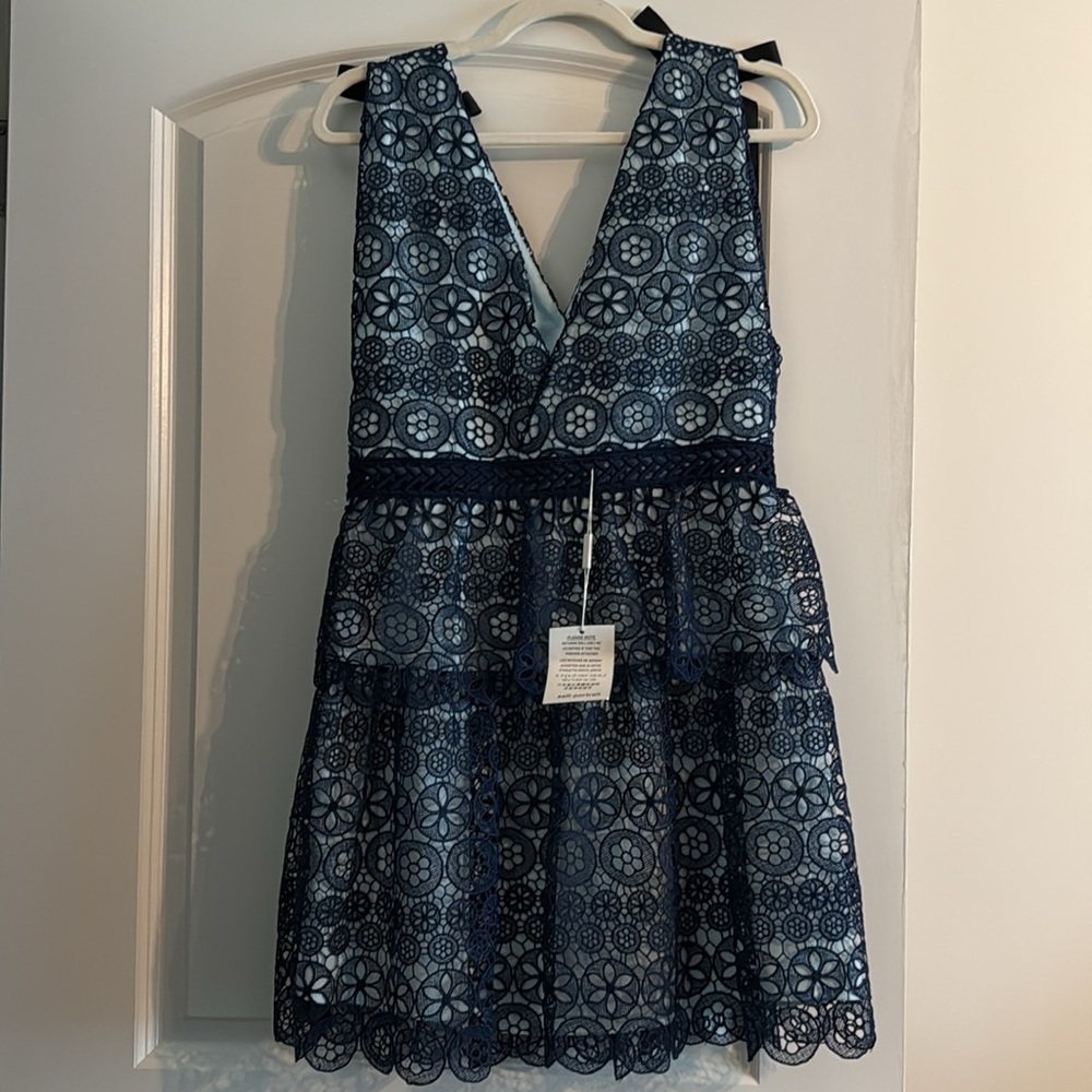 Floral Deep V Mini Dress - Picture 4 of 9